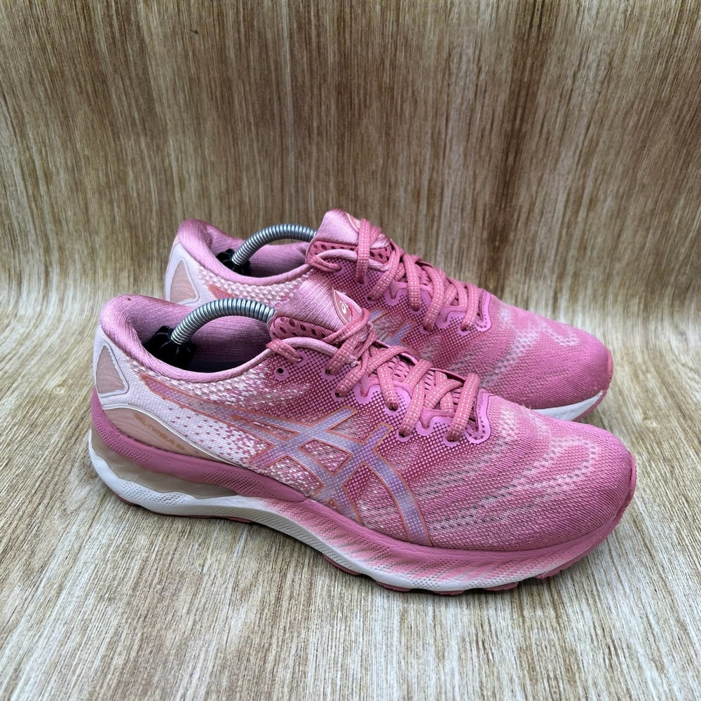 ASICS Gel-Nimbus 23 Women's Size 8 Running Shoes Pink Low Top Sneakers 1012A885